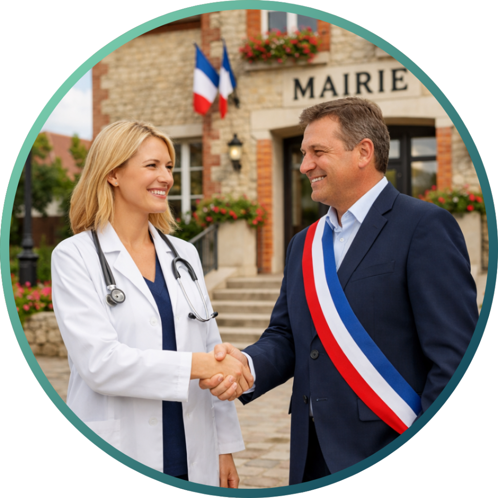 Une maire de commune salue le médecin généraliste qui vient de créer son cabinet sur son territoire